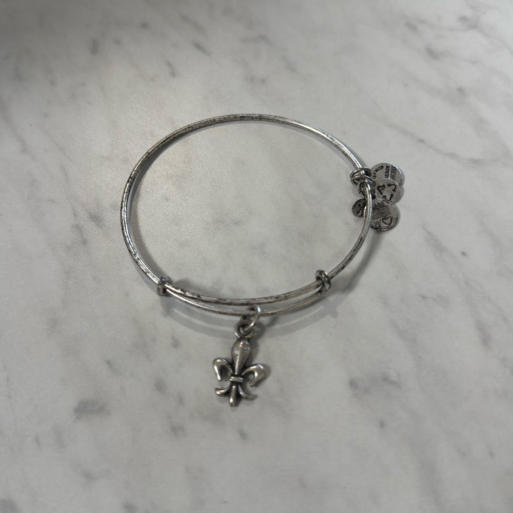 Alex and Ani fleur de lis bracelet